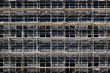 Scaffolding on a construction site of a new building