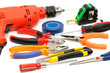 tools on white background