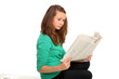 konzentriertes Zeitungslesen
