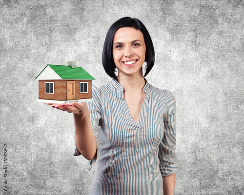 Photo: Girl with a house Girl with a house