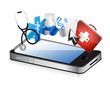 smartphone medical concept