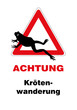 Vorsicht! Krötenwanderung