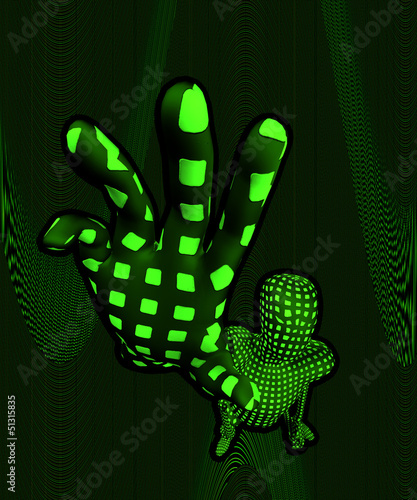 Illustration: The Internet Reaching Out The Internet Reaching Out