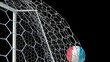 French Ball Scores in Slow Motion with Alpha Channel