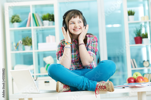 Photo: Teenage listener Teenage listener