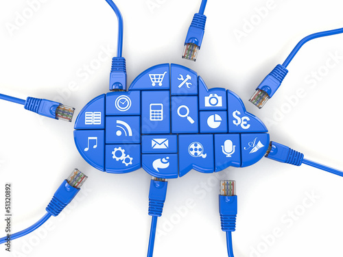 Illustration: Ñloud computing concept Ñloud computing concept