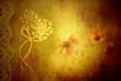 Foto: background wild flowers in vintage fabric texture background wild flowers in vintage fabric texture