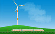 Windturbine treibt elektrifizierten Schnellzug an