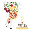 Pizza vector Illustration