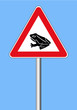 Verkehrszeichen "Krötenwanderung"