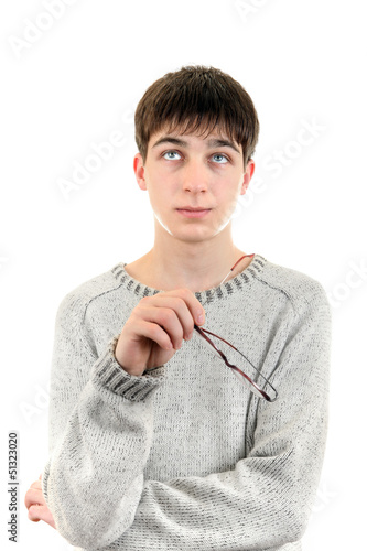 Photo: Young Man Thinking Young Man Thinking