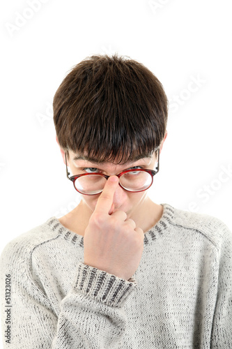 Photo: Young Man in Glasses Young Man in Glasses