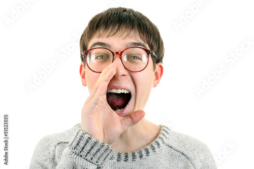 Photo: Young Man Screaming Young Man Screaming