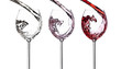 Wine splash isolated on white background