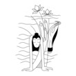 Artistic Gautam Buddha Vector illustration