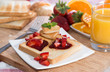 Fresh Toast with Jam (breakfast)