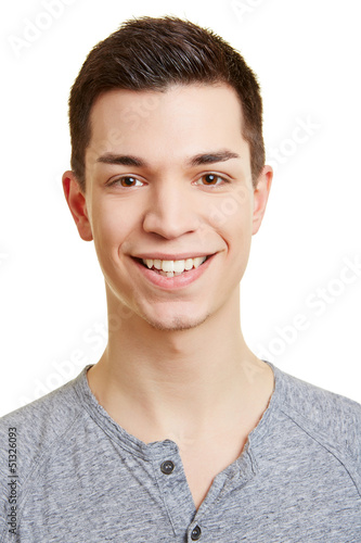 Photo: Lachender junger Mann Lachender junger Mann