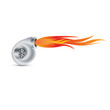 Vector automobile turbocharger symbol