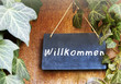 Schild "Willkommen"