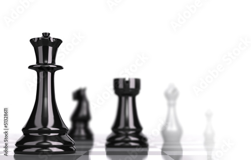 Illustration: Chessboard Strategic Business Concept Chessboard Strategic Business Concept