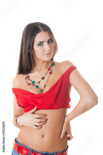Photo: Girl in beads Girl in beads