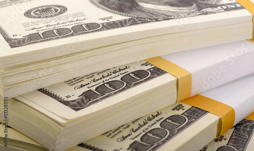 Photo: The stack of dollars The stack of dollars