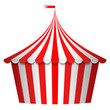 Vector illustration of circus tent
