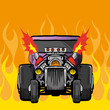 Racing car, vector illustration