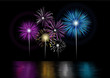 Feu d'artifice sur l'eau
