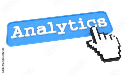 Illustration: Analytics Button. Analytics Button.