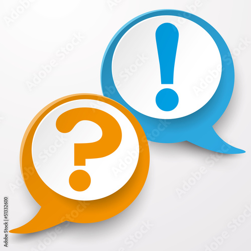 Vector: Question Answer Speech Bubble Labels Question Answer Speech Bubble Labels