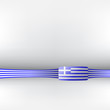 Banner in griechischen Farben