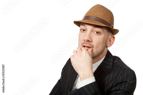 Photo: young business man portrait isolated on white young business man portrait isolated on white
