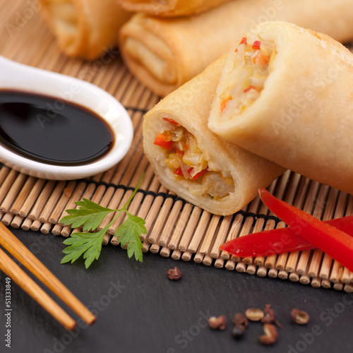 Photo: Fresh spring rolls Fresh spring rolls