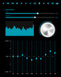 Abstract music web elements