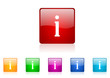 information vector glossy web icon set