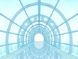 Illustration: tunnel futuristic tunnel futuristic