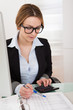 Businesswoman Working In Office