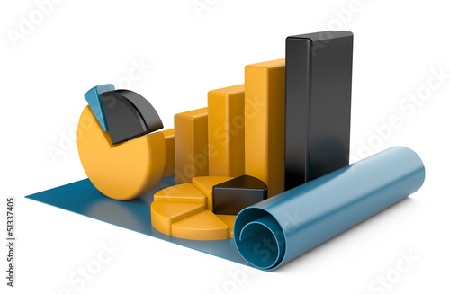 Illustration: Business Graph. Business Graph.