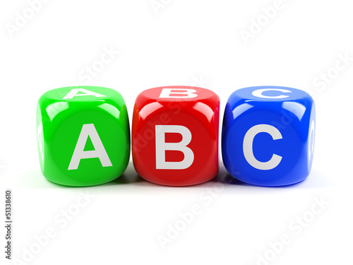 Illustration: ABC dices ABC dices
