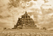 Photo: wonderful sandcastle under cloudy sky wonderful sandcastle under cloudy sky