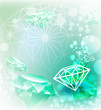Vector: Background with gemstone Background with gemstone