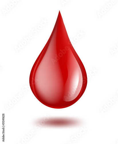 Vector: drop of blood drop of blood