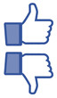 Like and dislike hand