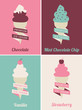 Ice Cream Posters Set