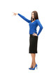 businesswoman pointing her finger
