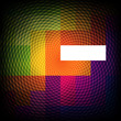 Colorful optical illusion abstract background, vector.