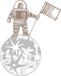 Astronaut on the Moon