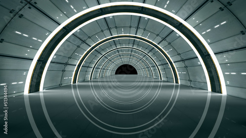 Illustration: Interior futurista Interior futurista
