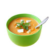 Soup of puree from a carrot and pumpkin